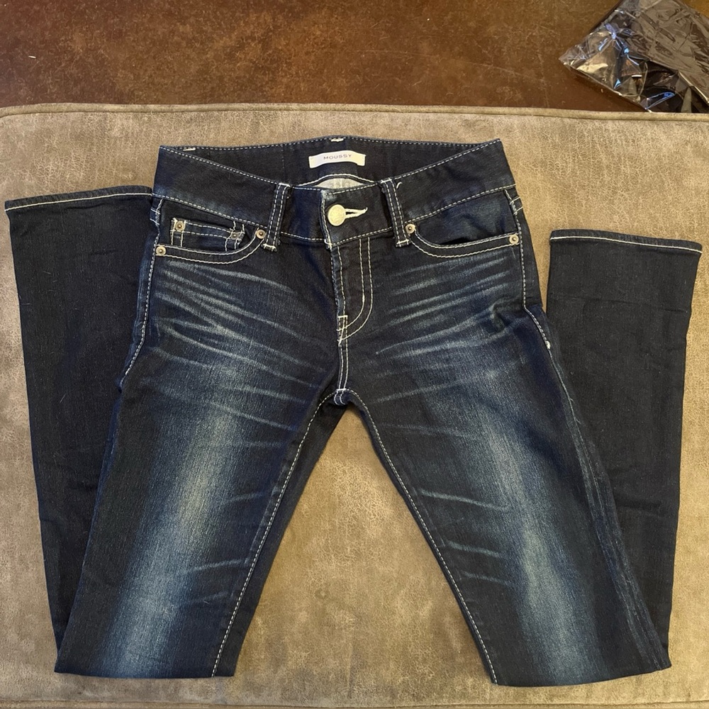 Moussy Dark Wash Skinny Jeans